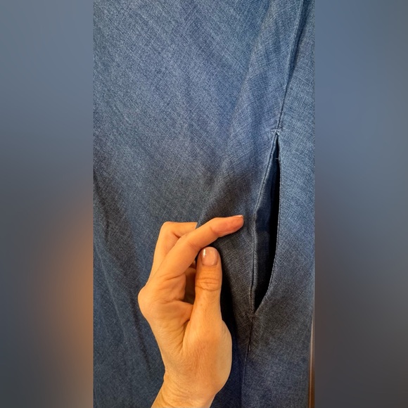 GAP 1969 Denim A-Line - shift dress with pockets - Size Large - EUC - Picture 6 of 10